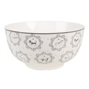 Bol de soupe Blanc Gris Ø 14x7 cm / 500 ml