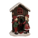 Image de décoration Enfants Marron Rouge LED 13x10x20 cm