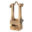 Flessenrek met flessenopener 9x10x29 cm
