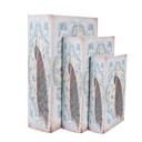 Aufbewahrungsbox Blau Grün (3) 27x22x7 / 22x17x6 / 17x12x4 cm