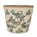 Blumentopf für Innen Beige Grün Ø 12x11 cm
