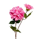 Decorative Artificial Branch with flowers Pink Green 60 cm
