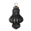 Weihnachtskugel Schwarz Ø 7x12 cm