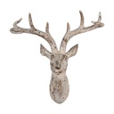 Wanddeko Hirsch Beige 33x16x37 cm