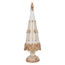 Christmas Decoration Christmas Tree White Gold colored Ø 12x42 cm
