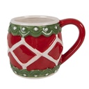 Becher Rot Grün 13x10x9 cm / 375 ml