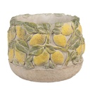 Blumentopf für Innen Beige Gelb Ø 19x15 cm