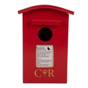 Birdhouse Red White 14x12x21 cm
