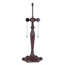 Base Lampada da Tavolo Tiffany Marrone Ø 23x62 cm E27/max 2x60W