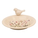 Vogelfütterer Beige Rosa Ø 26x10 cm