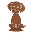 Décoration Chien Marron 16x13x25 cm