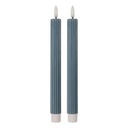 Kaars met LED set van 2 Ø 2x25 cm / 2xAAA