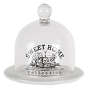 Cloche en Verre Transparent Ø 12x12 cm