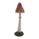 Decoration Mushroom Red White Ø 4x13 cm
