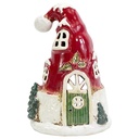Waxinelichthouder huis 13x12x18 cm