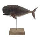 Decoratie walvis 27x8x21 cm