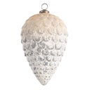 Christmas Ball XL Grey Ø 13x20 cm