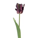 Deko Ast mit Blumen Violett Grün 61 cm