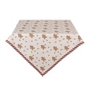 Tischdecke Quadratisch Beige Braun 100x100 cm