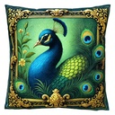 Coussin rempli Vert Bleu 45x45x4 cm