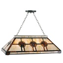 Hängelampe Tiffany Beige ,Braun 92x47x30/126 cm E27/max 3x60W