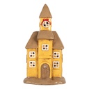 Decoration House Yellow Brown 23x17x43 cm
