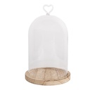 Cloche en Verre Transparent Ø 14x22 cm