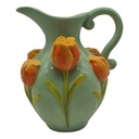 Decoration Vase Vert Orange 16x14x19 cm