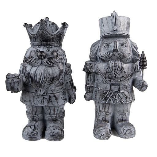 Decoratie notenkraker (set van 2) 11x8x21 cm