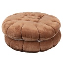 Coussin Marron Ø 40x10 cm