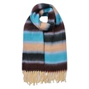 Sjaal 37x210 cm blauw