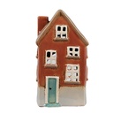 Waxinelichthouder huis 10x8x18 cm