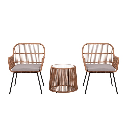 Tafel + 2 stoelen Ø 50x55 / 62x68x81 cm (2)