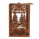 Lanterne Marron 19x19x30 cm