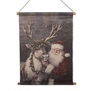 Wandkaart Kerstman 55x3x75 cm