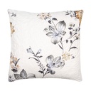 Housse de coussin Blanc Gris 50x50 cm