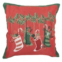 Cuscino imbottito Rosso Verde 44x44x4 cm