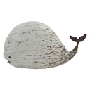 Decorazione Balena Bianco Marrone 25x7x14 cm