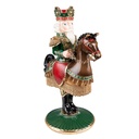 Candlestick nutcracker Green Brown 22x15x33 cm