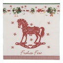 Serviettes en papier Blanc Rouge 33x33 cm (20)