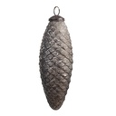 Boule de Noël Couleur argent Ø 6x16 cm