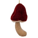 Decoration Mushroom Red Ø 5x14 cm