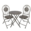 Ensemble Bistro Chaise Bistro (ensemble de 3 pièces) Vert Ø 60x71 / 50x40x93 cm (2)