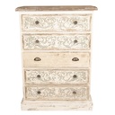 Cassettiera Bianco 85x36x120 cm