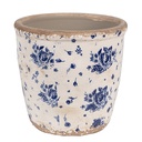 Pot de fleurs d'intérieur Beige Bleu Ø 15x14 cm
