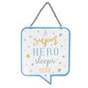 Textschild Mehrfarbig 18x1x21 cm