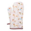 Guanto Forno Beige Rosa 18x30 cm