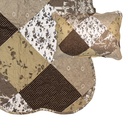 Bedspread Brown White 230x250 cm / 2x pillowcase 50x70 cm
