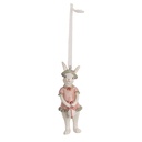 Decoratie hanger konijn 4x4x10 cm