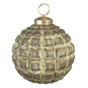 Weihnachtskugel Grün, Braun Ø 10x10 cm